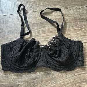 Victoria Secret Black Lace Unlined Bra